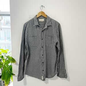 Ralph Lauren Denim & Supply Men's Blue Checkered Long Sleeve Button Up Size XL